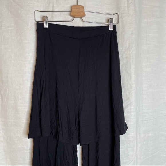 ASOS Design Tiered Ruffle Pants Black 4 Layered Wide Leg High Rise Street Fasion - Picture 7 of 11